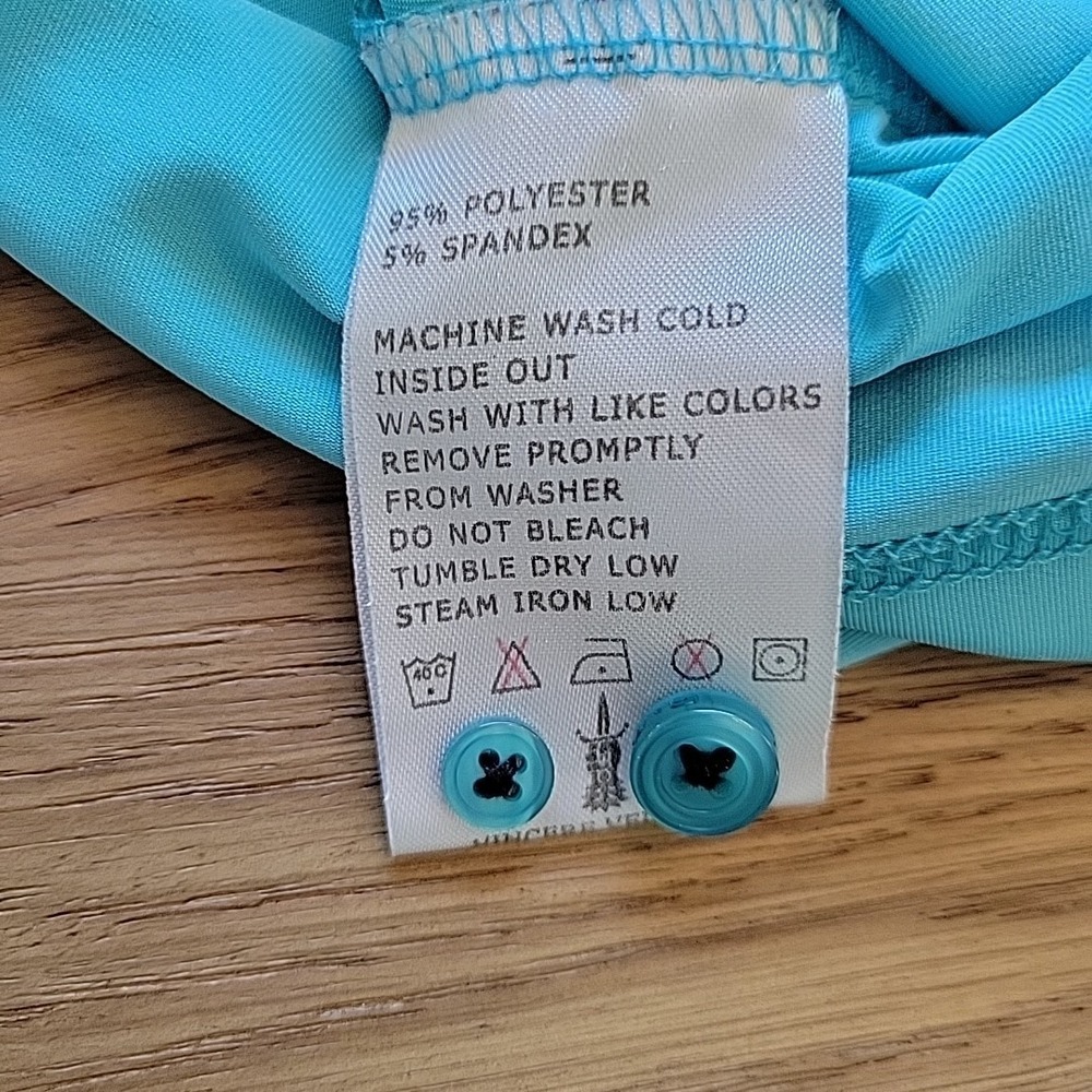G Mac By Kartel Shirt Men's Large Blue Teal Short Sleeve Stretch Golf Polo Dots - Picture 10 of 11